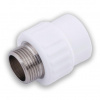 Муфта комбинированная ППР 25 х 3/4" НР VALFEX PP-R белая полипропиленовая