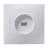 Розетка компьютерная 1-место RJ45 (IEK) КВАТРА Белая