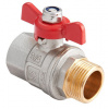 Кран шаровый 1/2" ВР-НР Premium прямой бабочка MVI