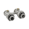 Узел нижнего подключения радиатора прямой 3/4" ЕК (c компл. адаптеров 1/2") VALFEX