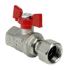 Кран шаровый с накидной гайкой прямой 1/2" ВР-ВР VALFEX Premium VF.241.NB1.012.PREMIUM