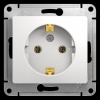 Розетка 1-м. белая GLOSSA Schneider Electric