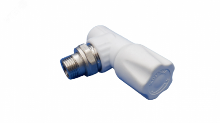 Вентиль ППР для радиатора угловой PP-R 20 х 1/2" НР VALFEX полипропиленовый
