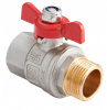 Кран шаровый 1/2" ВР-НР Premium прямой бабочка MVI