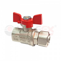 Кран шаровый с накидной гайкой прямой 1/2" ВР-ВР VALFEX Premium VF.241.NB1.012.PREMIUM