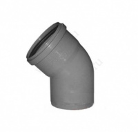 Отвод ПП 32 x 45° СИНИКОН серый