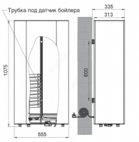 Бойлер GEFFEN GLB 100 Акваланг, настенный из нержавеющей стали