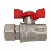 Кран шаровый с накидной гайкой прямой 1/2" ВР-ВР VALFEX Premium VF.241.NB1.012.PREMIUM