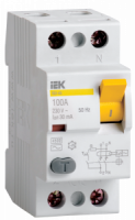 IEK Выключатель дифференциального тока УЗО ВД1-63 2П 2-модуля 40А-30mA 4,5kA х-ка АС