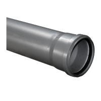 Труба канализационная ПП 110 x 2,7 - 0.5 м СИНИКОН серая